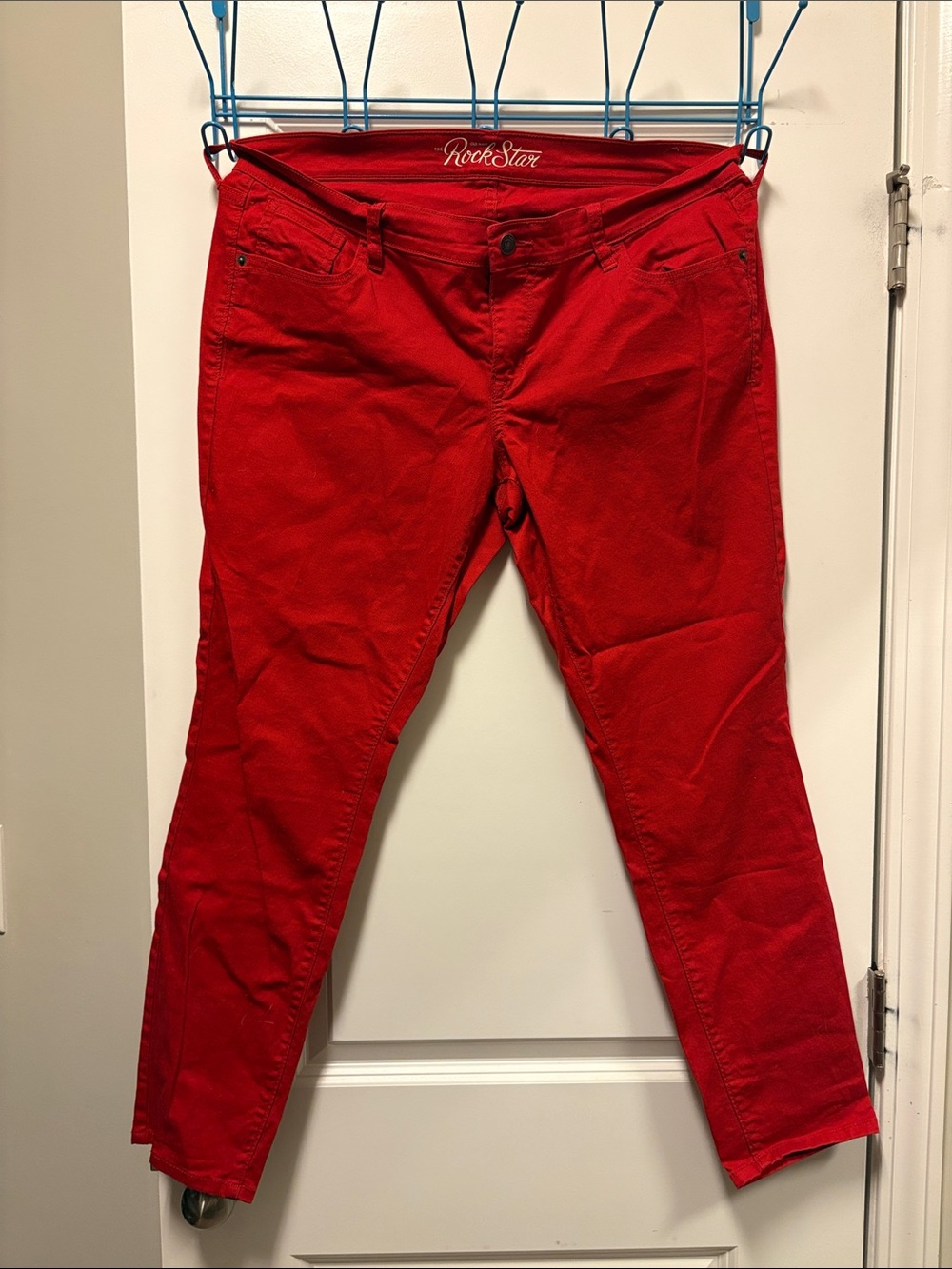 Rockstar Bright Red skinny jeans size 16